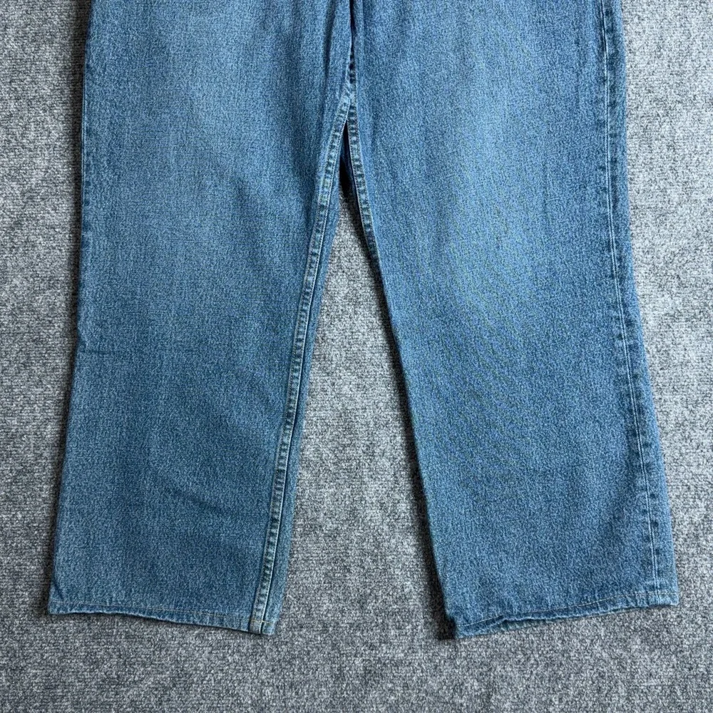 Duluth Trading Flex Ballroom Jeans Mens 40x30 Blue Relaxed Fit Straight Denim